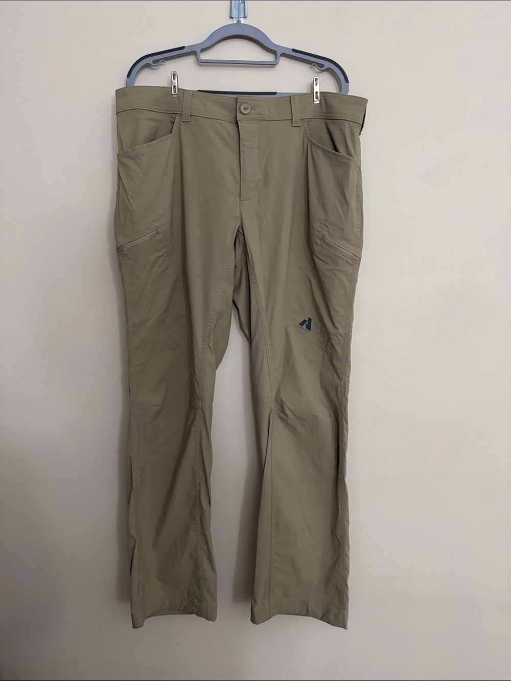 Men's Performance Travel Pants - Khaki 38x32
